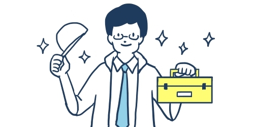 複合機（コピー機）のメンテナンスを行うエンジニア